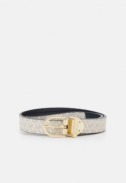 MICHAEL Michael Kors Damen REVERSIBLE BELT - Gürtel - Navy/gold-coloured
