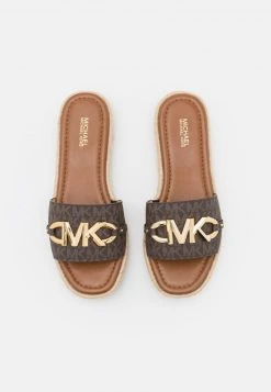MICHAEL Michael Kors Damen IZZY SLIDE - Pantolette Flach - Brown/multicolor -MICHAEL Michael Kors 7906622387bf49b196cb0d4a78889348