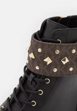 MICHAEL Michael Kors Damen HASKELL CUFF BOOTIE - Schnürstiefelette - Brown/black -MICHAEL Michael Kors 793d435851184a23beb247ac1494a984