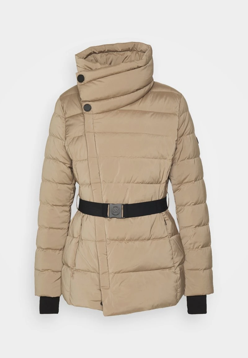 MICHAEL Michael Kors Damen ULTRA BELTED HORIZONTAL QUILTED JACKET - Daunenjacke - Taupe 8 MICHAEL Michael Kors Damen ULTRA BELTED HORIZONTAL QUILTED JACKET - Daunenjacke - Taupe - Image 6