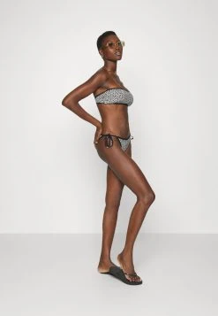 MICHAEL Michael Kors Damen MINI LEOPARD BANDEAU - Bikini-Top - Black -MICHAEL Michael Kors 7ab34d61d8aa4127b55050cbce024814