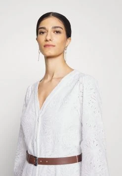MICHAEL Michael Kors Damen PALM EYELET KATE DRESS - Blusenkleid - White -MICHAEL Michael Kors 7bfb696f210d4d1db67f3dc9bec36eda