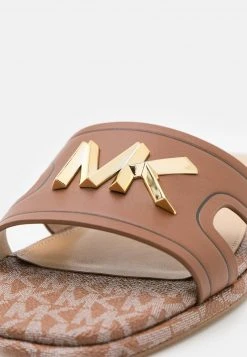 MICHAEL Michael Kors Damen KIPPY SLIDE - Pantolette Flach - Luggage -MICHAEL Michael Kors 7c26ed7c57274e32b5ff3f0c59815e63