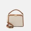 MICHAEL Michael Kors Damen KARLIE SATCHEL - Handtasche - Natural -MICHAEL Michael Kors 7e1e56d53be340fbb40bc87a22ce1eac