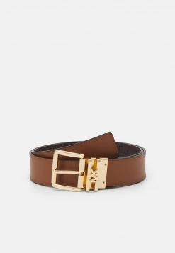 MICHAEL Michael Kors Damen LOGO REVERSIBLE BELT - Gürtel - Brown/chocolate/gold-coloured -MICHAEL Michael Kors 7fe7f9991191452fb7d8b5d1d369a327
