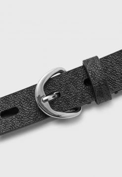 MICHAEL Michael Kors Damen STUDDED LOGO - Gürtel - Black/silver-coloured -MICHAEL Michael Kors 829fa2212a5b47c2be6269d36f8c8389