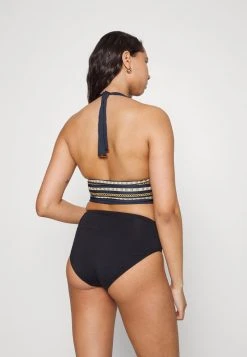 MICHAEL Michael Kors Damen CHAIN BORDER HALTER - Bikini-Top - Navy -MICHAEL Michael Kors 840e056feff3416a949adc57e6c3644f