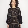 MICHAEL Michael Kors Damen BELL MINI DRESS - Cocktailkleid/festliches Kleid - Black -MICHAEL Michael Kors 84f1826f375c4eaea8fa6d943b690290