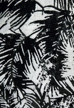 MICHAEL Michael Kors Damen PALM SEQUIN DRESS - Cocktailkleid/festliches Kleid - Black -MICHAEL Michael Kors 85f12bbe2e2f440db99507d83fa8a082