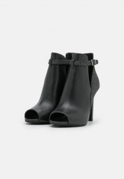 MICHAEL Michael Kors Damen LAWSON OPEN TOE - High Heel Stiefelette - Black -MICHAEL Michael Kors 864cde2790b145f7bbef1da2aaac86d6