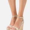 MICHAEL Michael Kors Damen KIMBERLY WEDGE - High Heel Sandalette - Pale Gold -MICHAEL Michael Kors 8b344f49ddd342bf9e22d99ae463c90f