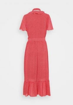 MICHAEL Michael Kors Damen PRINTED MIDI DRESS - Freizeitkleid - Crimson -MICHAEL Michael Kors 8b8213aed7274fe5aae85a9a73579def