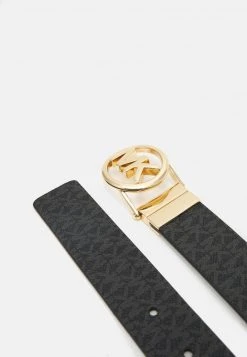 MICHAEL Michael Kors Damen LOGO REVERSIBLE BELT - Gürtel - Black/brown/gold -MICHAEL Michael Kors 8bbcea5f06f3430d818f26baca5625ec