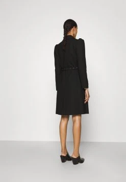 MICHAEL Michael Kors Damen PUFF SLEEVE COAT - Trenchcoat - Black -MICHAEL Michael Kors 8c2ac51ad7294c7abc12544016b3ff22
