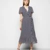 MICHAEL Michael Kors Damen PRINTED MIDI DRESS - Freizeitkleid - Blue