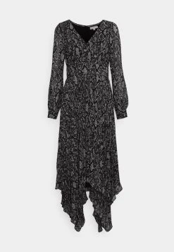 MICHAEL Michael Kors Damen SOFT PYTHON DRESS - Cocktailkleid/festliches Kleid - Black -MICHAEL Michael Kors 8f3b2175fc0747218663e14295115f69