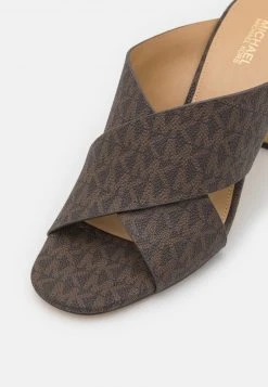 MICHAEL Michael Kors Damen PORTER MULE - Pantolette Hoch - Brown -MICHAEL Michael Kors 90e18d9a542141eebba18306843bbb57