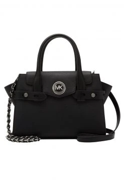 MICHAEL Michael Kors Damen CARMENSM FLAP BELTED SATCHEL - Handtasche - Black -MICHAEL Michael Kors 91d7fad2abd54e91b592c74fc41c2597