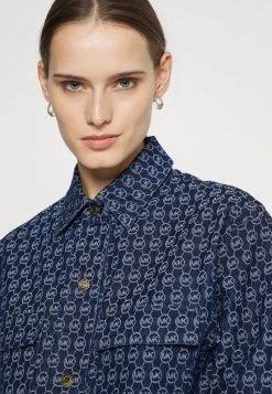 MICHAEL Michael Kors Damen LOGO DRESS - Jeanskleid - Indigo -MICHAEL Michael Kors 92966e5b07b1478ab72e0f53e695da84