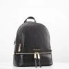 MICHAEL Michael Kors Damen RHEA ZIP BACKPACK SMALL - Tagesrucksack - Black -MICHAEL Michael Kors 941b0383ae0947628b8bbe59f91ad818