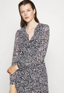 MICHAEL Michael Kors Damen BICOLOR HIPPIE WRAP - Maxikleid - Black/white -MICHAEL Michael Kors 9904a0e86b50402b830d7aea2e8b3e62