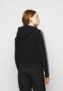 MICHAEL Michael Kors Damen LOGO ZIP HOODIE - Strickjacke - Black -MICHAEL Michael Kors 990b4f6497924fac946fac7a920e8f97