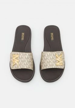 MICHAEL Michael Kors Damen SLIDE - Pantolette Flach - Pale Gold -MICHAEL Michael Kors 992f9c46c5c84c6fab82b695cfad0d9f