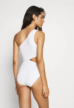 MICHAEL Michael Kors Damen DECADENT TEXTURE LOGO RING ONE PIECE - Badeanzug - White -MICHAEL Michael Kors 997a839375f940f992be8eda0c3db548