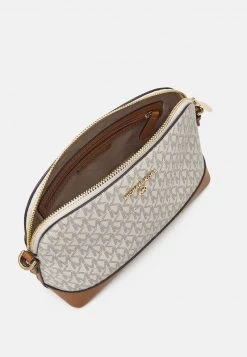 MICHAEL Michael Kors Damen JET CHARM DOME - Umhängetasche - Vanilla/acorn -MICHAEL Michael Kors 9c0d9c9bae5d4f18abdc320cd5b88c24