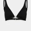 MICHAEL Michael Kors Damen ICONIC SOLIDS TRIANGLE - Bikini-Top - Black -MICHAEL Michael Kors 9cee0ba951a24acd9ecaae389e50fbbb