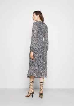 MICHAEL Michael Kors Damen BICOLOR HIPPIE WRAP - Maxikleid - Black/white -MICHAEL Michael Kors 9d1357ceff86436eabf8c57c490eed5b