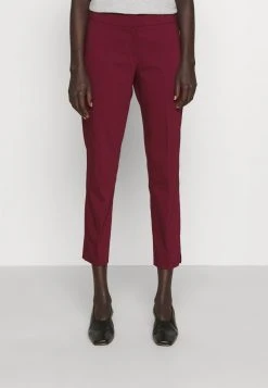 MICHAEL Michael Kors Damen CROP PANT WITH SLIT - Stoffhose - Dark Ruby