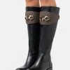 MICHAEL Michael Kors Damen IZZY BOOT - Stiefel - Black/brown -MICHAEL Michael Kors a42f4fd3163b456ea40a42650885ec10