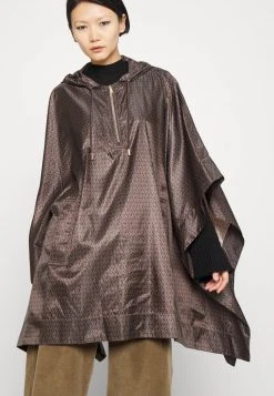MICHAEL Michael Kors Damen ANORAK - Cape - Chocolate -MICHAEL Michael Kors a5c2adf7d4ad4943a49fcc3a9241f904