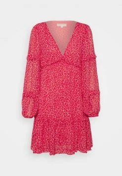 MICHAEL Michael Kors Damen TENTY CHEETAH MINI DRESS - Freizeitkleid - Blush Pink -MICHAEL Michael Kors a5d98e0d01ae4ea991df99ff87d35137