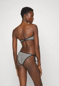 MICHAEL Michael Kors Damen MINI LEOPARD SIDE TIE BOTTOM - Bikini-Hose - Black -MICHAEL Michael Kors a7594f6f67624d969e9ca3aef93b99a6