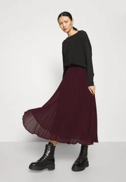MICHAEL Michael Kors Damen PLEATED SKIRT - A-Linien-Rock - Dark Ruby -MICHAEL Michael Kors a7724d8906d04a6bad879d5f63090bd2