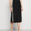 MICHAEL Michael Kors Damen LOGO TAPE MIDI SKIRT - A-Linien-Rock - Black -MICHAEL Michael Kors a77b09141a3f49ee8cd751f0b75fb292