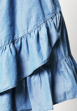 MICHAEL Michael Kors Damen WRAP DRESS - Freizeitkleid - Light Cadet Wash -MICHAEL Michael Kors a79b364e076844569dcaa7eb06b8dd2d