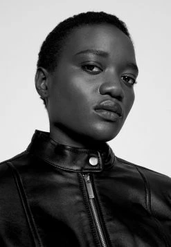 MICHAEL Michael Kors Damen PONTI COMBO - Lederjacke - Black -MICHAEL Michael Kors a9266cdc489f414f9182f07275271d78