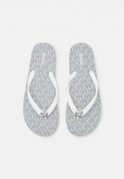 MICHAEL Michael Kors Damen STRIPE - Zehentrenner - Pearl Grey -MICHAEL Michael Kors a9f9462dfd094aea8f351b7c552309f7