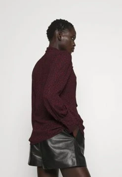 MICHAEL Michael Kors Damen CHEETAH TIE - Bluse - Dark Ruby -MICHAEL Michael Kors acafce2217f54709a5d65fbaa456513b