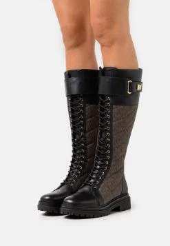 MICHAEL Michael Kors Damen STARK BOOT - Schnürstiefel - Black/brown