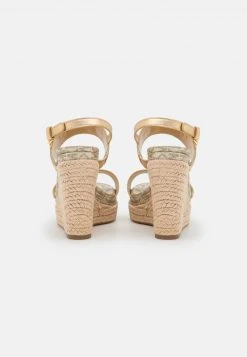 MICHAEL Michael Kors Damen FARRAH WEDGE - Plateausandalette - Pale Gold -MICHAEL Michael Kors af88f8bc78674e659fa58c90cd27b81c