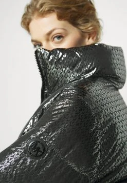 MICHAEL Michael Kors Damen Daunenjacke - Black/silver -MICHAEL Michael Kors b0ca21637dab40ac81a20aea226bf377