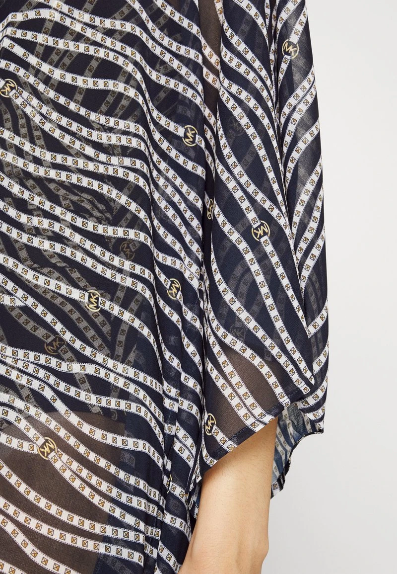 MICHAEL Michael Kors Damen DIAGONAL BELT V NECK CAFTAN - Strandaccessoire - Navy 8 MICHAEL Michael Kors Damen DIAGONAL BELT V NECK CAFTAN - Strandaccessoire - Navy - Image 6