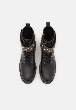 MICHAEL Michael Kors Damen HASKELL CUFF BOOTIE - Schnürstiefelette - Brown/black -MICHAEL Michael Kors b4ecf84494574c438c9360fa173e0a7b