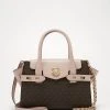 MICHAEL Michael Kors Damen CARMEN FLAP SATCHEL SEMI LUX - Handtasche - Brown/softpink -MICHAEL Michael Kors b56c4318e11541c69cffc3f874c61b2c