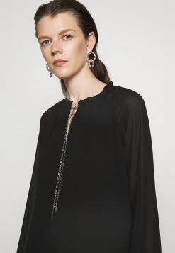 MICHAEL Michael Kors Damen SOLID CHAIN - Bluse - Black -MICHAEL Michael Kors b60e6e8bf164458e9ec370a12a5b7de2