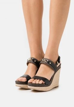 MICHAEL Michael Kors Damen FARRAH WEDGE - Plateausandalette - Brown/black